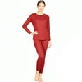 thumbnail image 1 of Lavra Women’s Thermal Set Cotton Waffle Knit Long Johns Underwear Top Pants Winter Pajama, 1 of 7