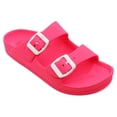 thumbnail image 1 of LAVRA Women's Double Buckle Sandals EVA Summer Slides, 1 of 5