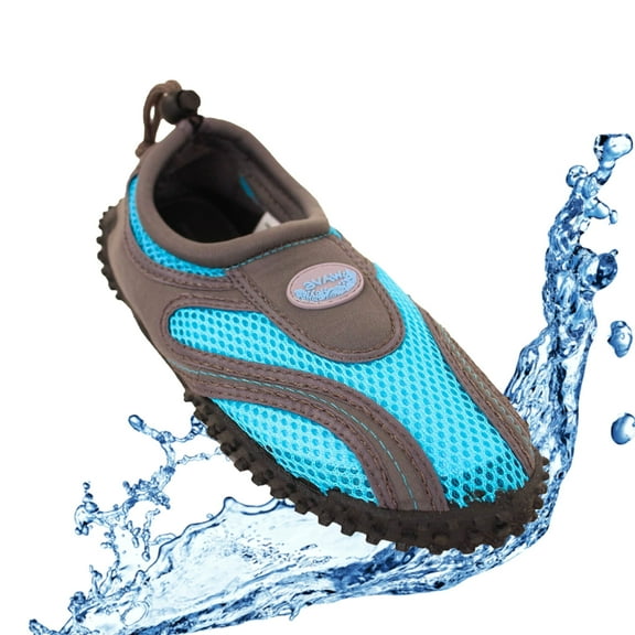 LAVRA Women's Drawstring Aqua Sock Adjustable Water Shoe Beach Slip On