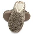 thumbnail image 1 of LAVRA Women's Faux Fur Lined Slippers Furry Bedroom Hard Botton Shoes, 1 of 7