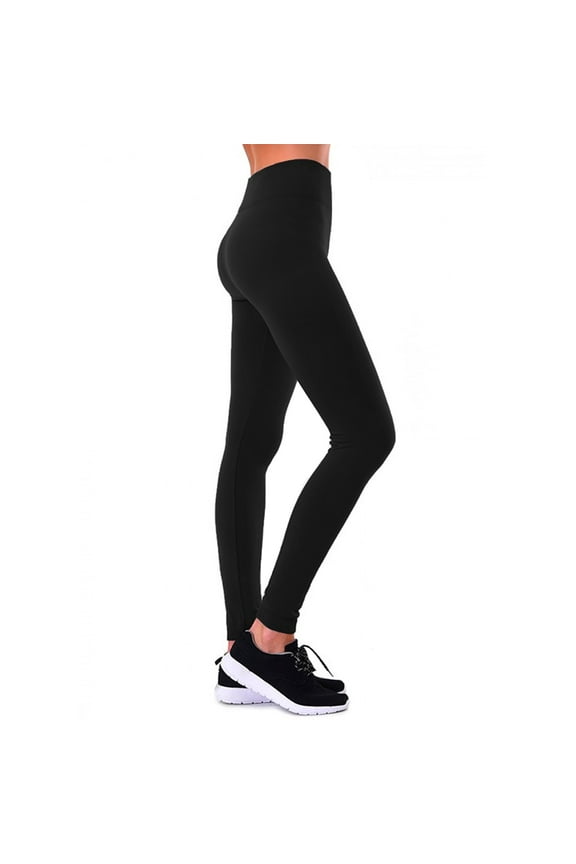 Women's Fleece Lined Leggings in Regular and Plus Size Full Length