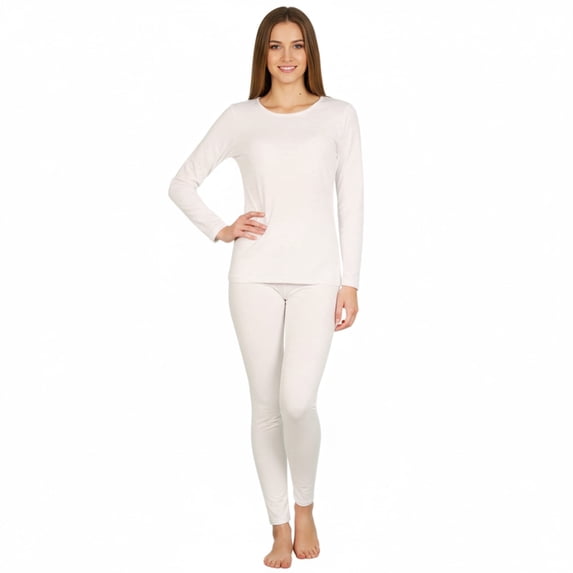 Lavra Women’s Fleece Lined Thermal Sets Winter Warm Long John Underwear Long Sleeve Top Pants Base Layer