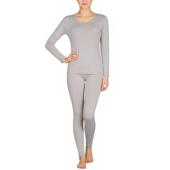Lavra Women’s Fleece Lined Thermal Sets Winter Warm Long John Underwear Long Sleeve Top Pants Base Layer