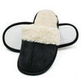 thumbnail image 1 of LAVRA Women's Furry Slipper Faux Fur Trim Mule Slide Slip On Indoor, 1 of 5