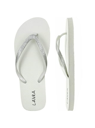 White Flip Flops