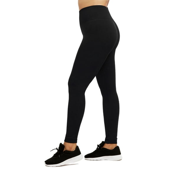 LAVRA Women's High Waist Fleece Leggings Regular & Plus Size Wide Band Yoga Pants