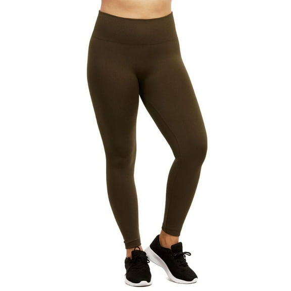 LAVRA Women's High Waist Fleece Leggings Regular & Plus Size Wide Band Yoga Pants