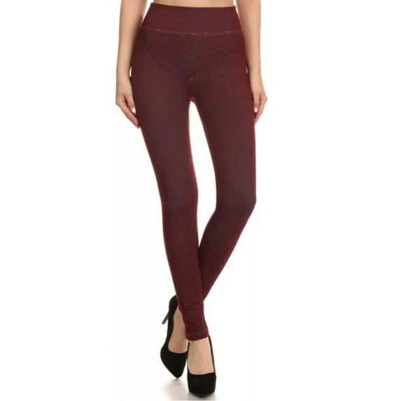 LAVRA Women's High Waist Full Length Jegging Stretch Skinny Jean Leggings