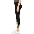 thumbnail image 1 of LAVRA Women's Mesh Panel Leggings Regular Plus Sizes, 1 of 3