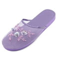 thumbnail image 1 of Lavra Women’s Mesh Sequin Slippers Beaded Chinese Floral Slide Sandals, 1 of 4