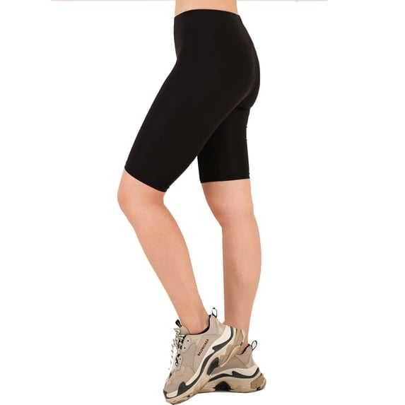 LAVRA Women's Mid Rise Biker Bike Shorts Nylon Legging Fashion Pants
