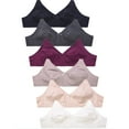 thumbnail image 1 of LAVRA Women's Multi Pack Wireless Bras Full Coverage Non Padded Lingerie Polyester Spandex, 1 of 4