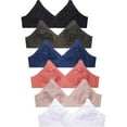 thumbnail image 1 of LAVRA Women's Multi Pack Wireless Bras Full Coverage Non Padded Lingerie Polyester Spandex, 1 of 1