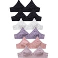 thumbnail image 1 of LAVRA Women's Multi Pack Wireless Bras Full Coverage Non Padded Lingerie Polyester Spandex, 1 of 4