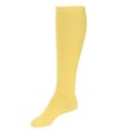 thumbnail image 1 of LAVRA Women's Pair of Lightweight Solid Color Full Length Socks-Yellow, 1 of 1