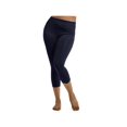 thumbnail image 1 of LAVRA Women's Plus Size Cropped Capri Solid Leggings, 1 of 2