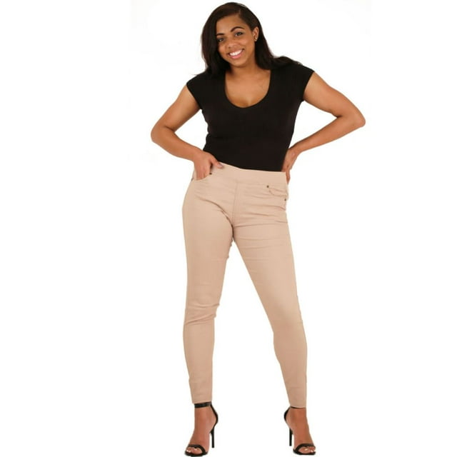 LAVRA Women's Plus Size Pants High Rise Slim Fit