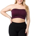 thumbnail image 1 of LAVRA Women’s Plus Size Padded Bandeau Strapless Tube Top Bra up to 3X, 1 of 3
