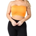 thumbnail image 1 of LAVRA Women's Plus Size Strapless Padded Bandeau Bra Seamless Tube Top, 1 of 1