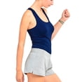 thumbnail image 1 of LAVRA Women's Ribbed Knit Racerback Tank Top, 1 of 2