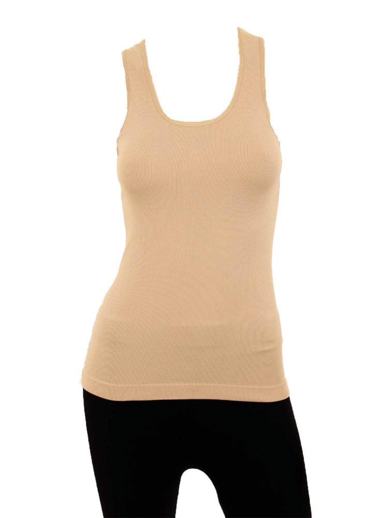 LAVRA Women's Ribbed Knit Racerback Tank Top - image 1 of 2