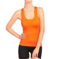 thumbnail image 1 of LAVRA Women's Ribbed Knit Racerback Tank Top-Coral, 1 of 2