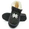 thumbnail image 1 of LAVRA Women's Slippers Faux Fur Lined Suede Moccasin House Shoes, 1 of 6