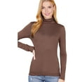 thumbnail image 1 of LAVRA Women's Soft Turtle Neck Long Sleeve Shirt Warm Basic Layer Tee, 1 of 3