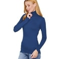 thumbnail image 1 of LAVRA Women's Soft Turtle Neck Long Sleeve Shirt Warm Basic Layer Tee, 1 of 3