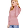 thumbnail image 1 of LAVRA Women's Soft Turtle Neck Long Sleeve Shirt Warm Basic Layer Tee, 1 of 3