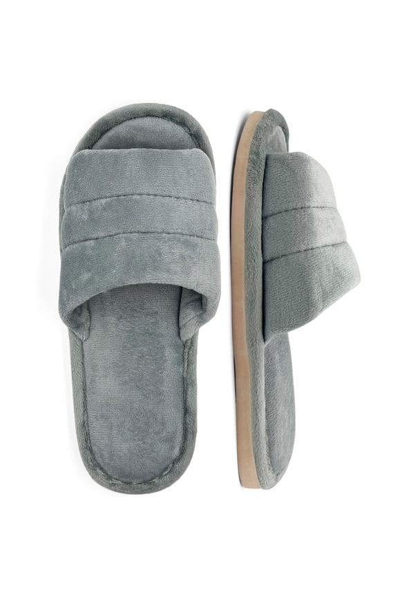 Women's Spa Slides Soft Open Toe Bedroom Slipper House Shoes