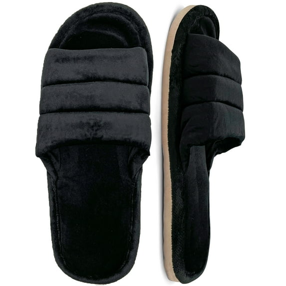 LAVRA Women's Spa Slides Soft Open Toe Bedroom Slipper House Shoes