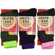 LAVRA Women's Thermal Socks Size 9-11 Warm Winter Heated Sox Insulated Feet Pair of 1-3 Packs