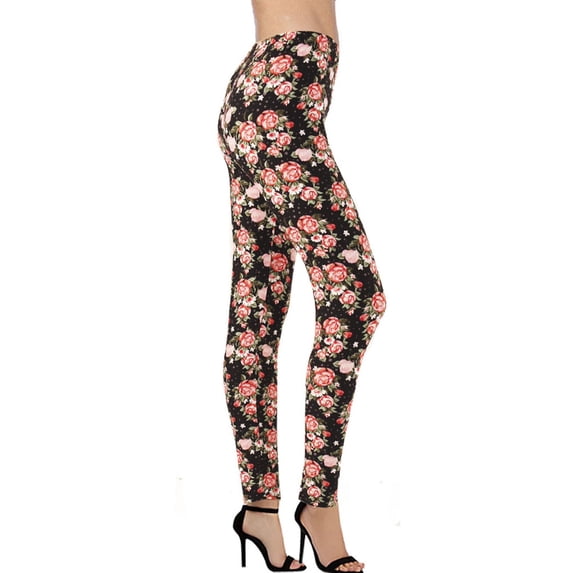 LAVRA Women's Ultra Soft Graphic printed Floral Fashion Leggings