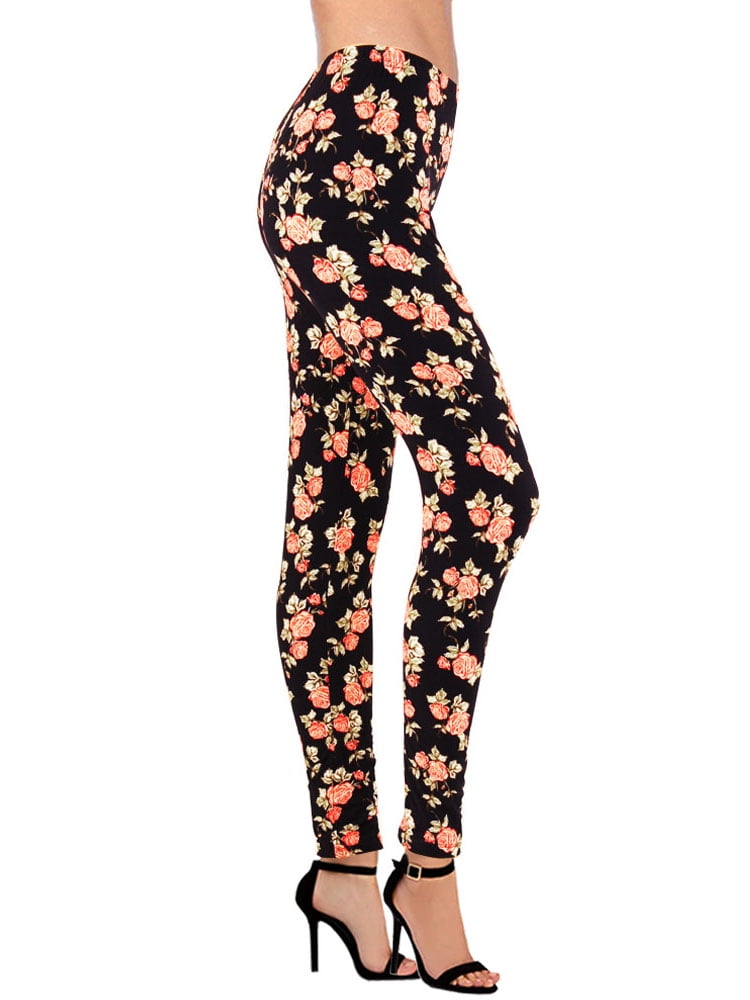 LAVRA Women s Ultra Soft Graphic printed Floral Fashion Leggings