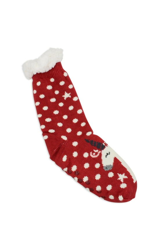 Women's Winter Sherpa Socks Plush Fleece Lined Chirstmas Stocking Slipper Sox