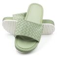 thumbnail image 1 of LAVRA Women's Woven Platform Slip On Slide Sandals, 1 of 5