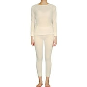 LAVRA Women’s Thermal Set Cotton Waffle Knit Long Johns Underwear Top Pants Winter Pajama