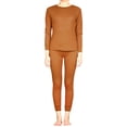 thumbnail image 1 of Lavra Women’s Thermal Set Cotton Waffle Knit Long Johns Underwear Top Pants Winter Pajama, 1 of 4
