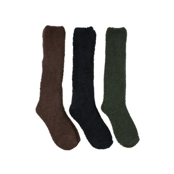 LAVRA Womens 3 Pair of Plush Winter Sock Knee High Fuzzy Soft Booties Gift