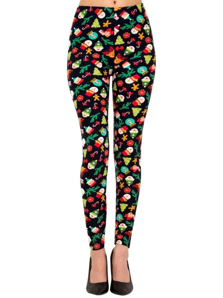 Extra Plus Size Christmas Winter Print Leggings Assorted Paterns