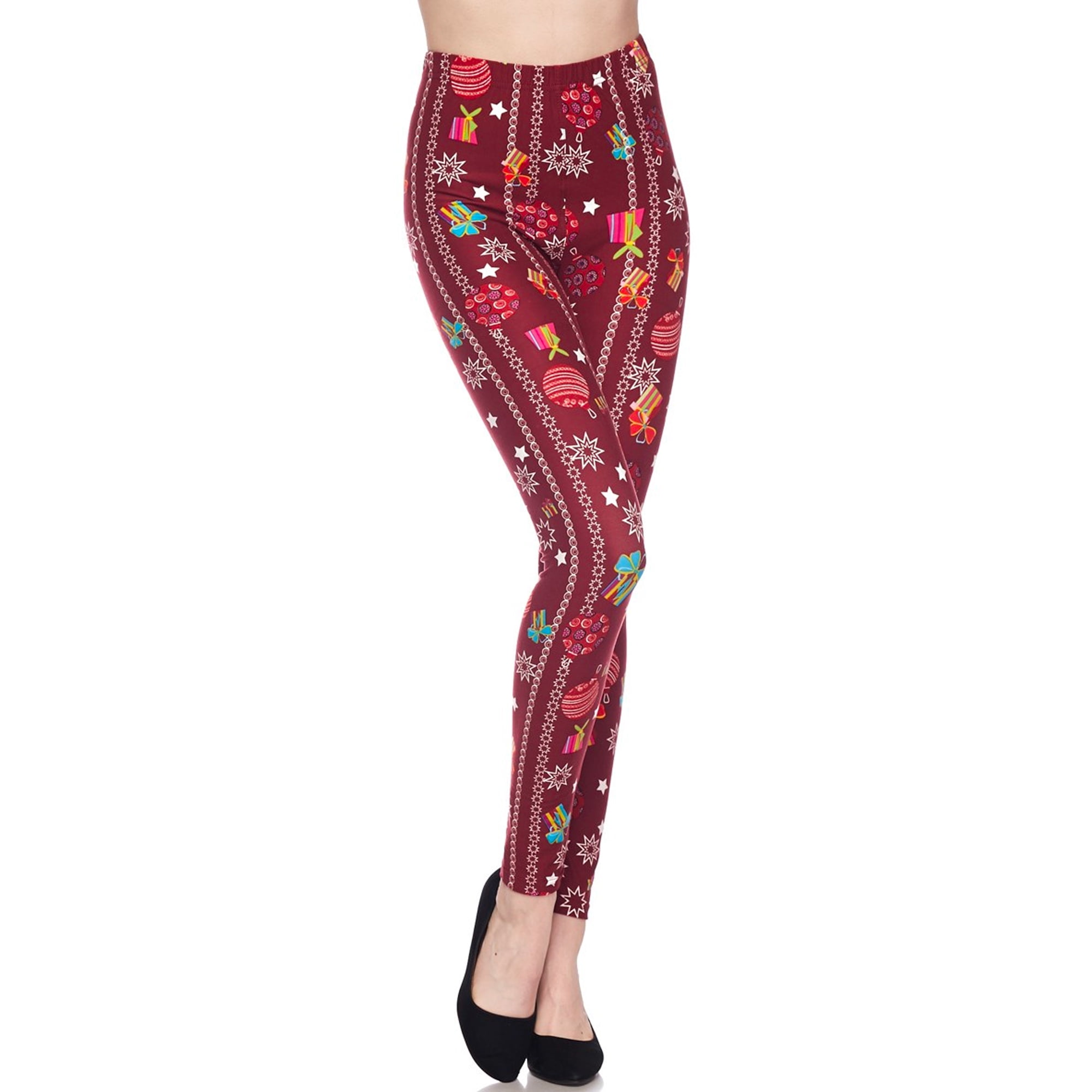 LAVRA Womens Christmas Leggings Regular & Plus Size Holiday Xmas Pajama Pants