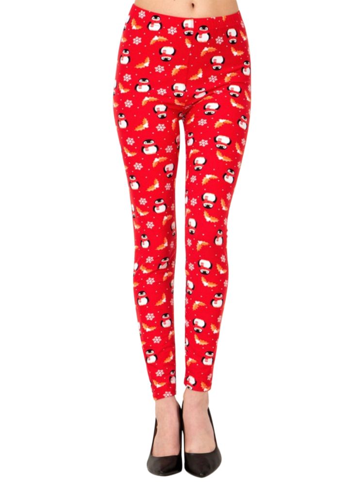 LAVRA Womens Christmas Leggings Regular & Plus Size Holiday Xmas Pajama Pants - image 1 of 1