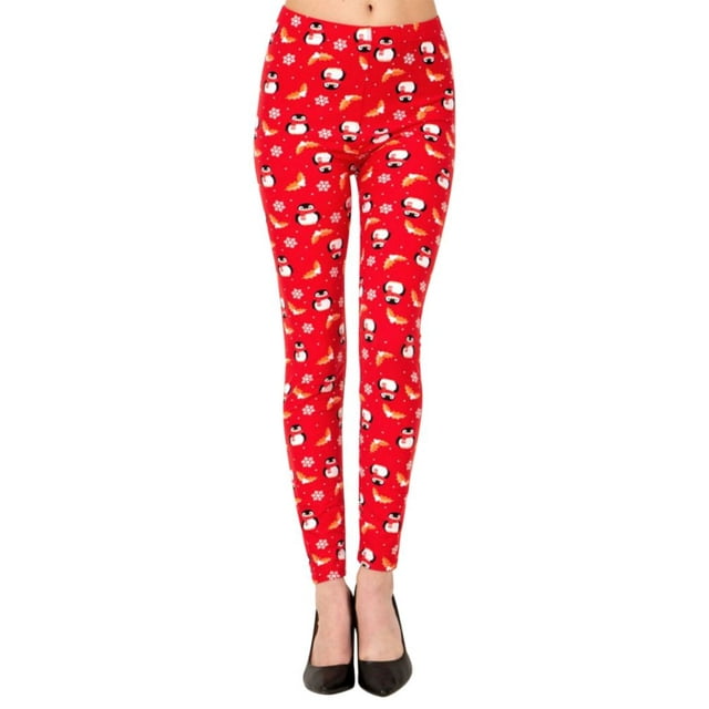 LAVRA Womens Christmas Leggings Regular & Plus Size Holiday Xmas Pajama Pants