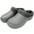 thumbnail image 1 of LAVRA Womens Faux Fur Lined Clogs Warm Cozy Nusring Shoes Indoor/Outdoor Garden Slip On, 1 of 1
