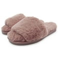 thumbnail image 1 of LAVRA Womens Fuzzy Slides Faux Fur Slippers Sandals, 1 of 5