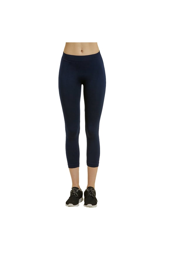 Womens Leggings Stretchy Full Length Carpi Footless Tights Workout Yoga Pants Cropped