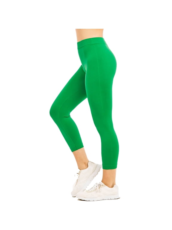 Womens Leggings Stretchy Full Length Carpi Footless Tights Workout Yoga Pants Cropped