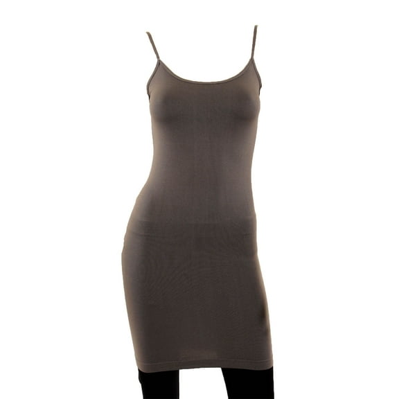 LAVRA Womens Long Camisole Tank Top Basic Layering Spaghetti Strap Top