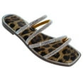thumbnail image 1 of LAVRA Womens Rhinestone Slides Bling Summer Sandals Strappy Sparkle Sexy Flip Flop, 1 of 2